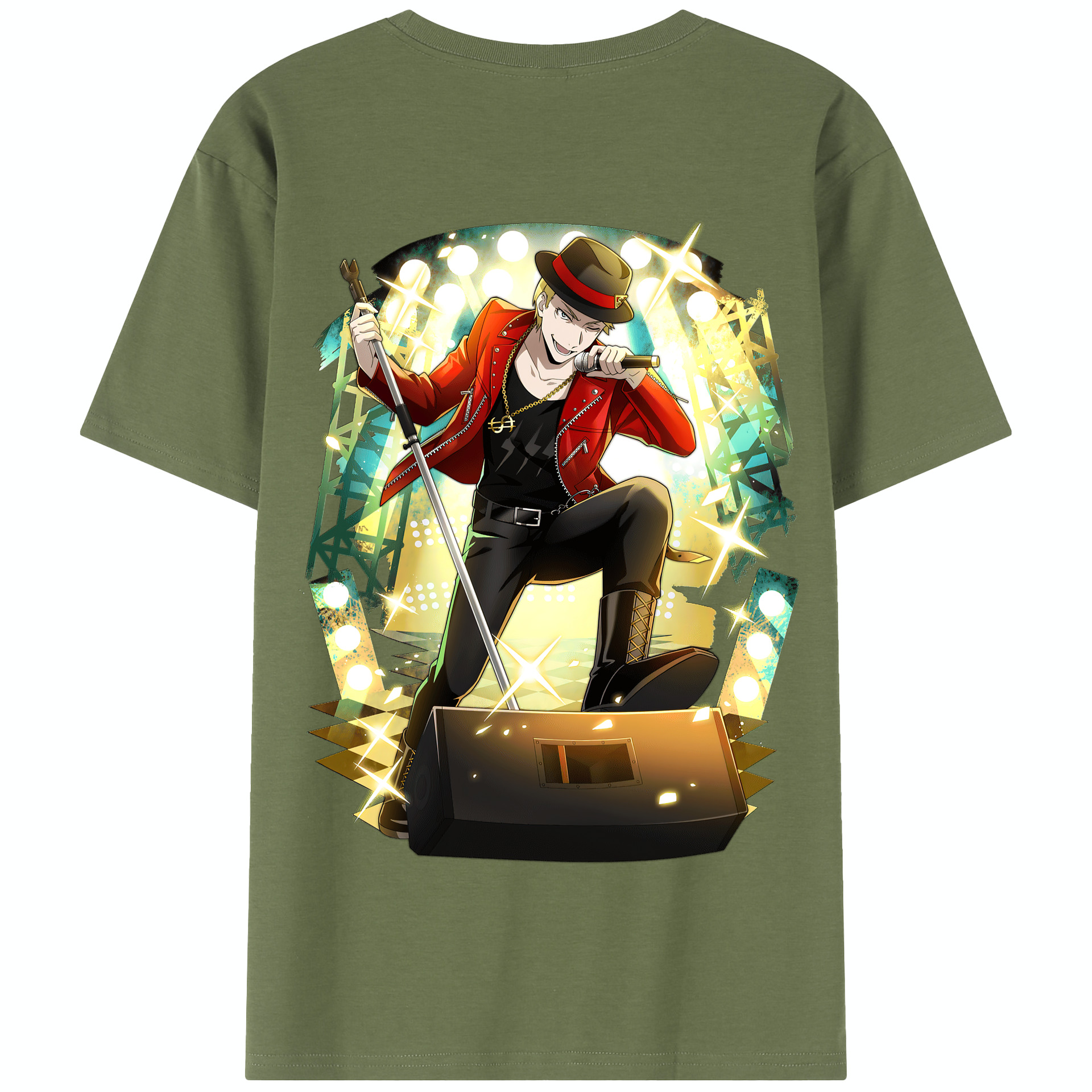 （画像用） 文豪ストレイドッグス Bungo Stray Dogs 綿100％半袖Tシャツ（背面プリント）